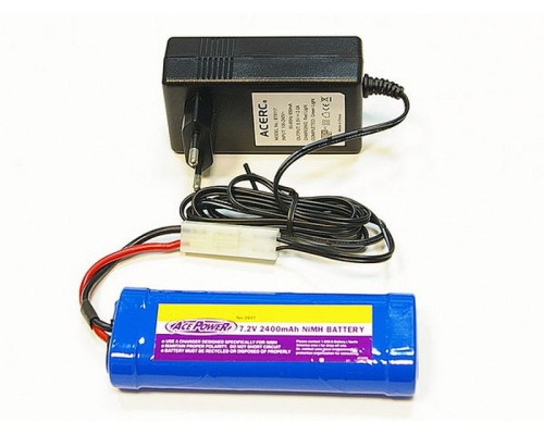 Зарядное устройство 240/8,5В-2А с евро вилкой (AT6117) + батарея 7.2В/2400мАч (BR6096)