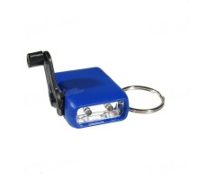 Фонарь динамо Super Mini 2-LED Hank-Crank Battery-Free Keychain