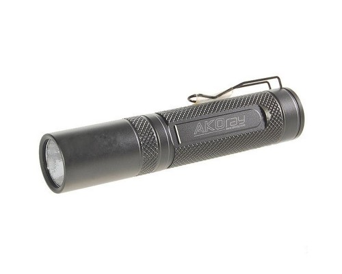 Фонарь светодиодный Akoray Cree Q5-WC 6-Mode Memory 200-Lumen LED Flashlight with Clip (1*AA/1*14500)