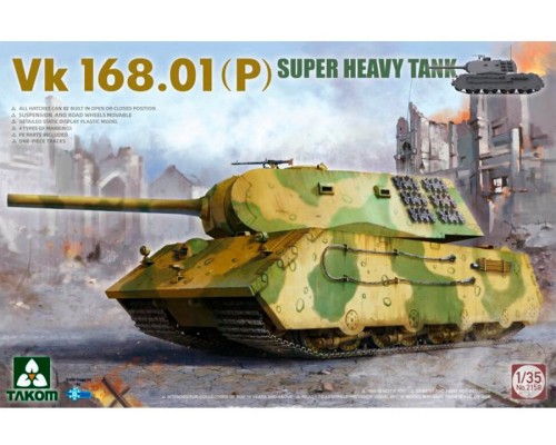 1/35 Супертяжелый немецкий танк VK.168.01 (P) Takom 2158