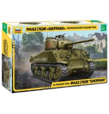 1/35 Американский средний танк М4А2 (76) W Шерман Звезда 3645