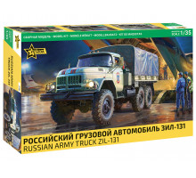 Сборная модель ZVEZDA 1/35 Российский грузовой автомобиль ЗиЛ-131 3706