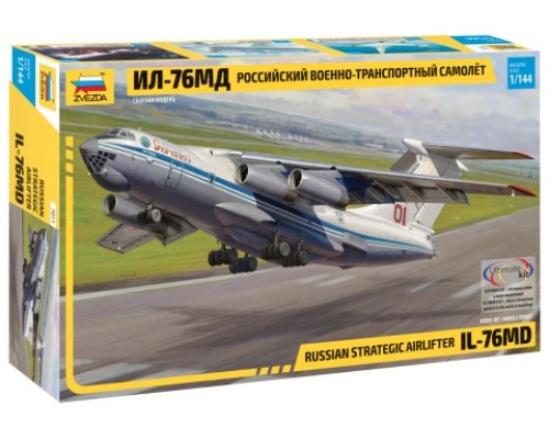 1/144 Военно-транспортный самолёт Ил-76МД Звезда 7011