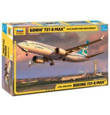 1/144 Пассажирский авиалайнер Боинг 737-8 MAX Звезда 7026