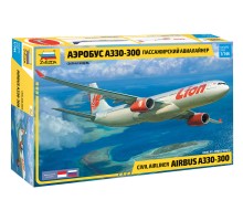 1/144 Пассажирский авиалайнер Аэробус А-330-300 Звезда 7044