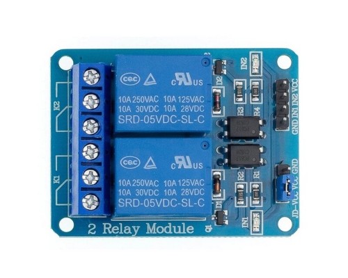 Плата расширения 2--Channel 5V Relay Module for Arduino PIC ARM DSP AR025