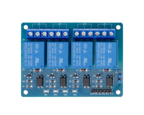 Плата расширения 5V 4--Channel Relay Module for Arduino PIC ARM DSP AVR AR032