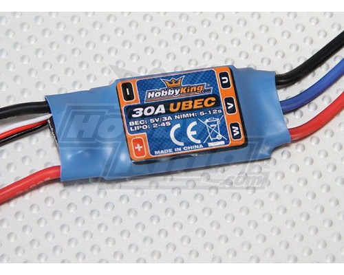 Регулятор скорости Hobby King 30A ESC 3A UBEC (для бесколлект. дв.)