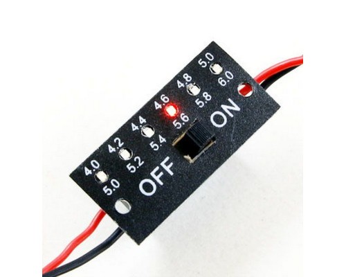 Выключатель бортового питания с индикатором напряжения HiModel Large Current Switch Harness W/Battery Checker