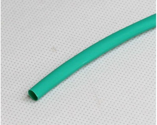 Трубка термоусад.  3 мм 1метр зеленая