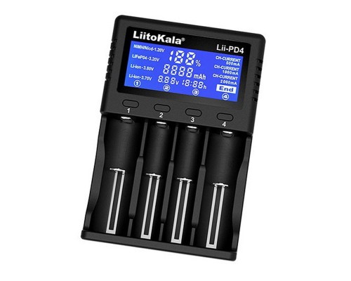 Зарядное устройство Liitokala Lii-PD4 Lii-500 Lii-500S 18650 с ЖК-дисплей (18490 21700 26650 20700 AA AAA)