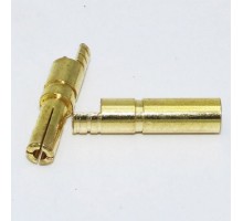 Разъем позолочен. 4,5 мм Gold Connectors (1 пара)