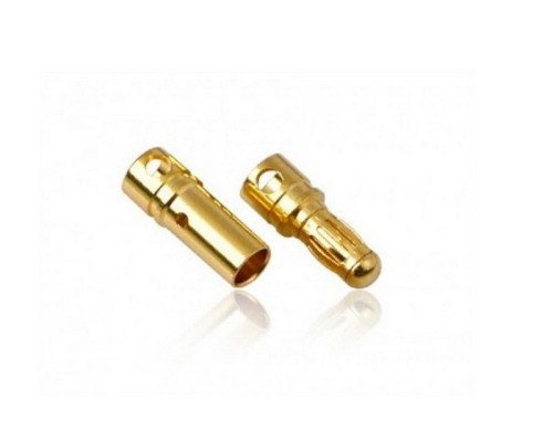 Разъем позолочен. 3.5mm Gold Connectors 1 пара (2pc)