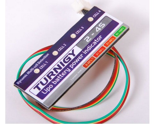 Индикатор батареи Turnigy Li-Po Power Indicator 3S & 4S