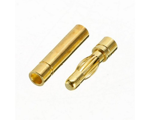 Разъем позолочен. 2mm Gold Connectors 1 пара (2pc)