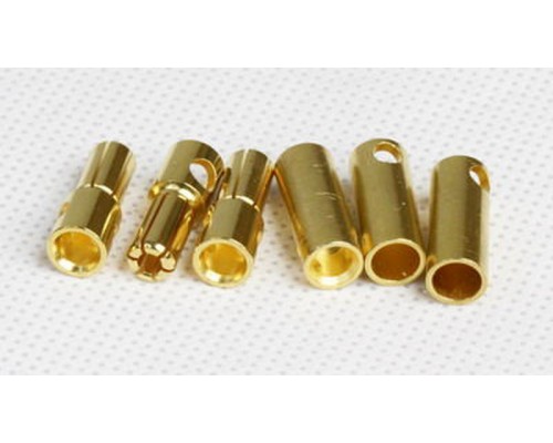 Разъем позолочен. 5mm Gold Connectors 1 пара (2pc)