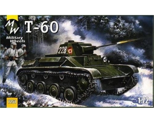 1/72 Советский легкий танк Т-60 MILITARY WHEELS MW7251