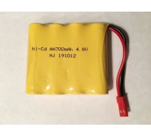 Аккумулятор Ni-Cd 4.8 V 700mAh (разъем JST) NICD-48F-700-JST