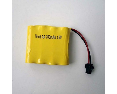 Аккумулятор Ni-Cd 4.8V 700mAh (форма FLATPACK разъем YP) NICD-AA-48F-700-YP