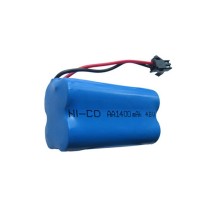 Аккумулятор Ni-Cd 4.8V 1400mAh (форма ROW разъем YP) NICD-AA-48R-1400-YP