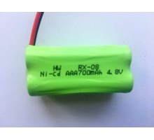 Аккумулятор Ni-Cd 4.8V 700mAh (ROW разъем YP) NICD-AAA-48R-700-YP
