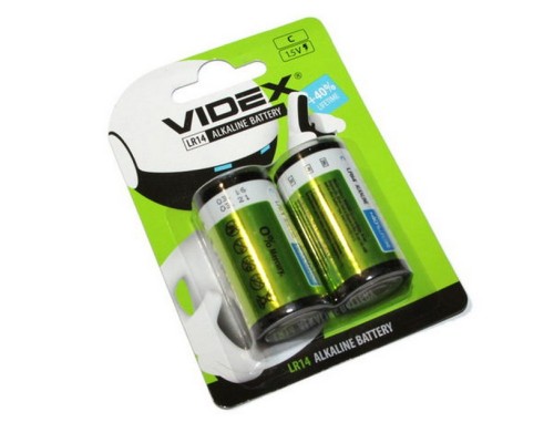 Элементы питания VIDEX R14/C 1,5 V  (1 шт)