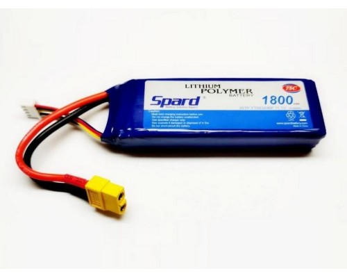 Аккумулятор LI-PO 11.1V 1800mAh 75 C Spard XT60  (YTA013)